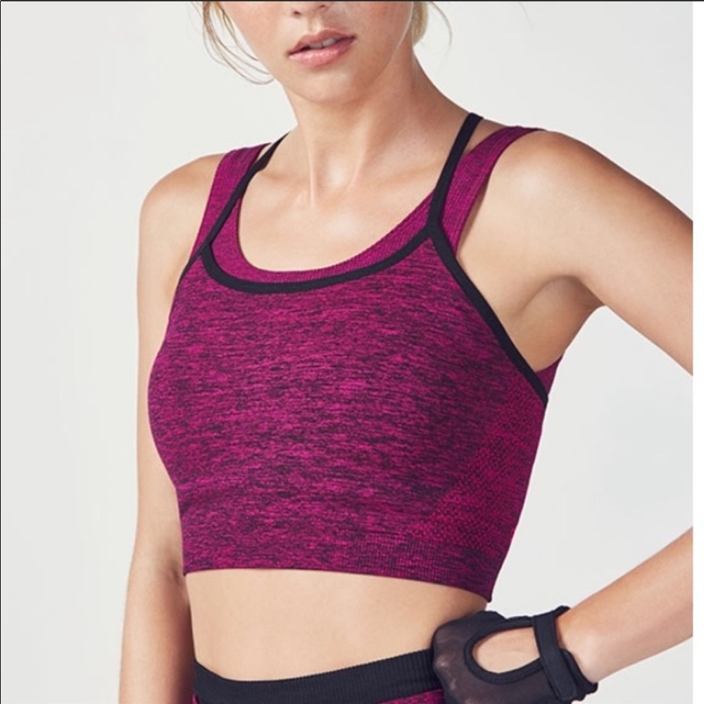 Fabletics Layered Crop Top / Sports Bra